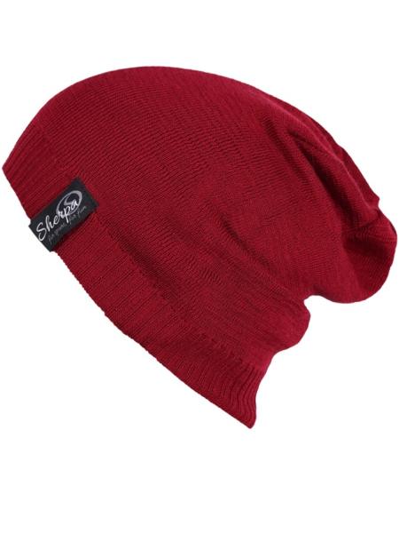 Pánská čepice Sherpa TREVOS II MERINO bordo