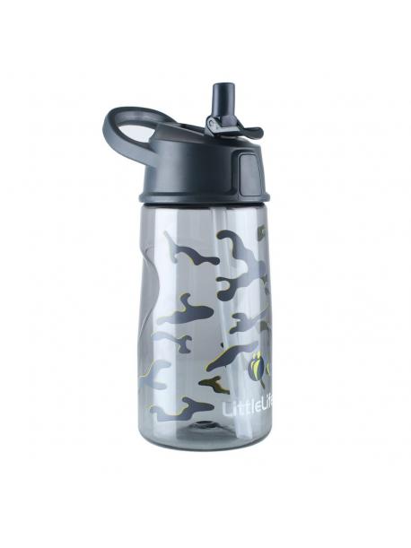     Dětská lahev s brčkem LittleLife Flip-Top Bottle 550 ml-camo / L15150