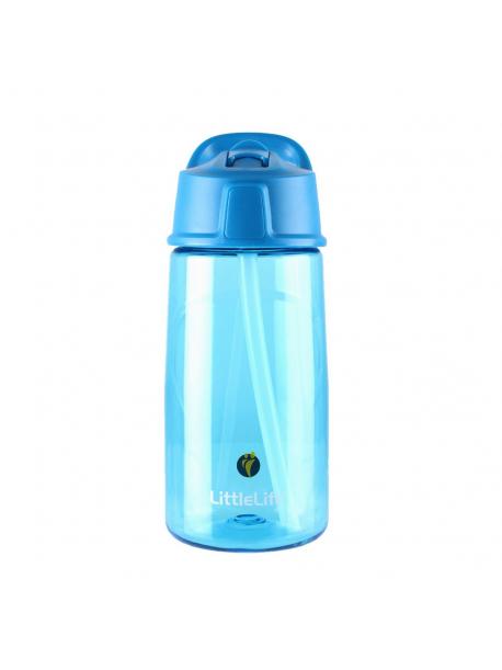     Dětská lahev s brčkem LittleLife Flip-Top Bottle 550 ml-blue / L15170