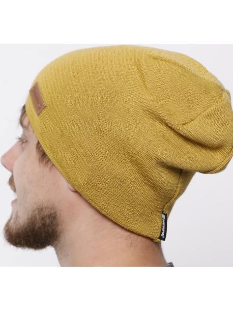     Pánská čepice Sherpa TREVOS MERINO mustard