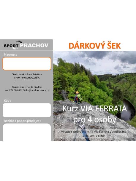     Dárkový poukaz : Kurz Via Ferrata pro 4 osoby