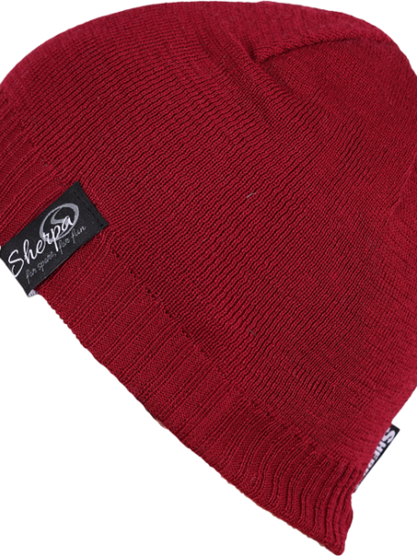     Pánská čepice Sherpa JANUS II MERINO bordo