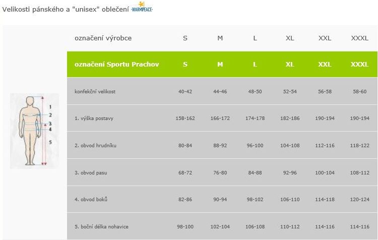 WARMPEACE pánské a uni oblečení