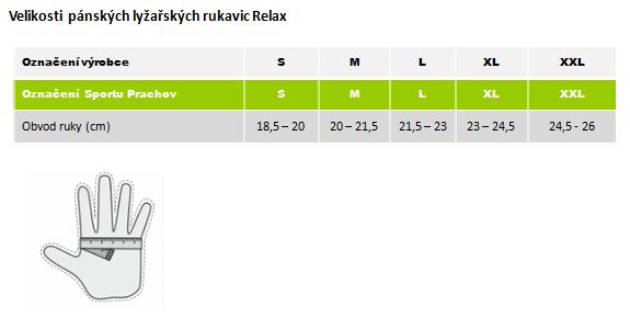 Relax pánské lyž.rukavice